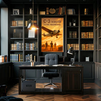 C-3 Trimotor - Flying Washboard Poster PosterGoat