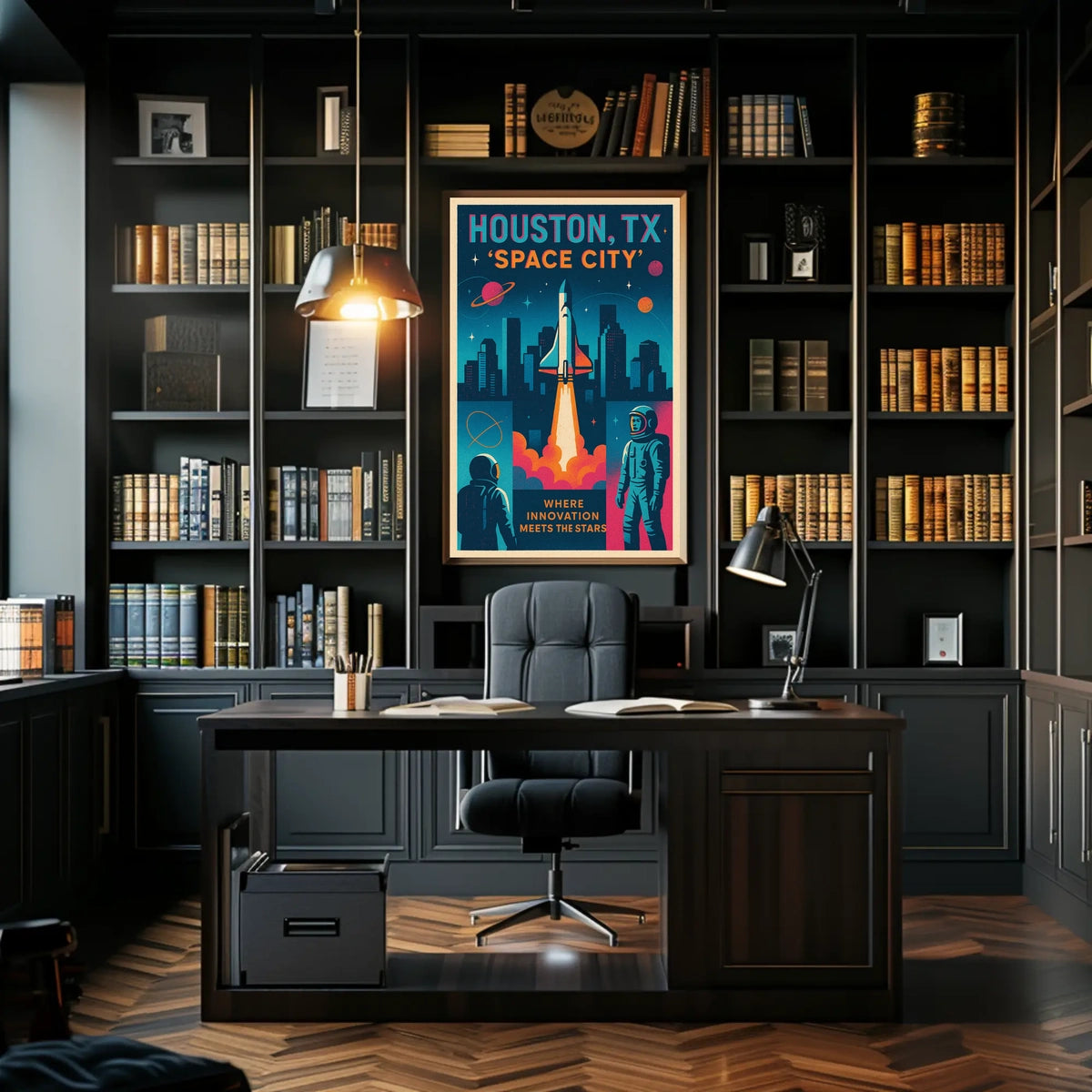Space City Houston, TX Poster