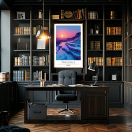 Pamukkale Sunset Travel Poster