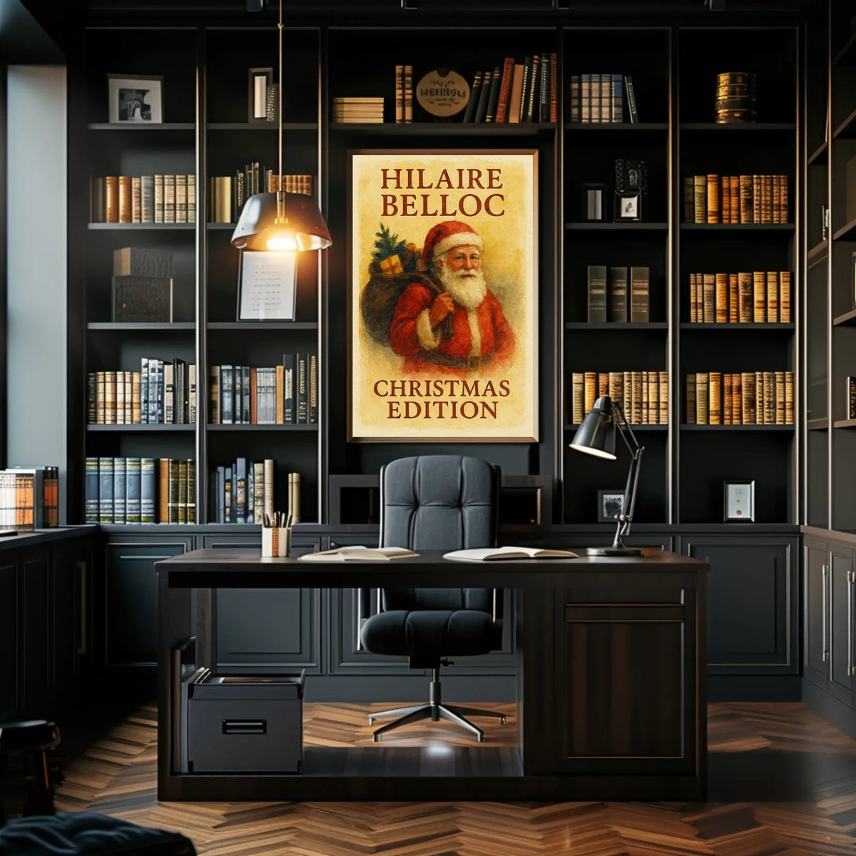 Hilaire Belloc Vintage Christmas Literature Cultural Poster