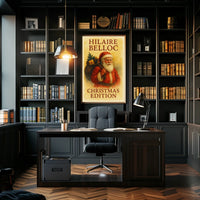 Hilaire Belloc Vintage Christmas Literature Cultural Poster