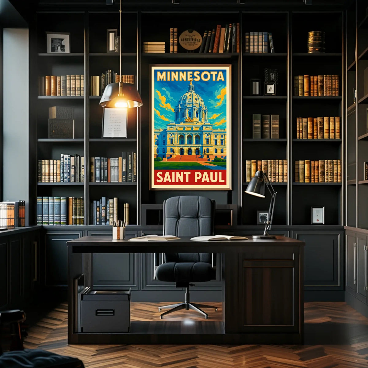 Minnesota State Capitol Saint Paul Poster