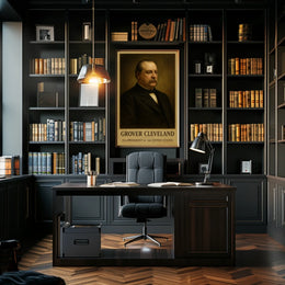 Grover Cleveland Presidential Portrait Historic Art Poster