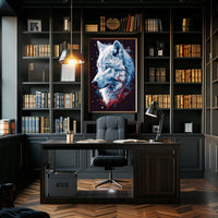 Majestic Wolf Portrait Poster