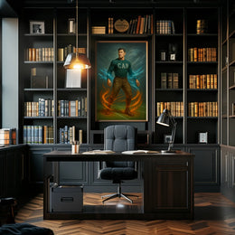 Elemental Athlete Art Jim Thorpe Poster