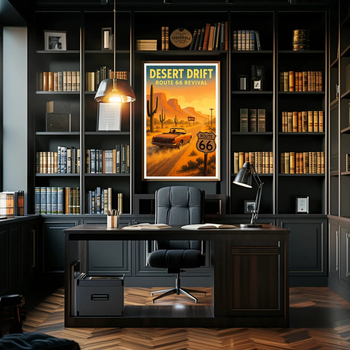 Desert Drift Route 66 Revival Poster