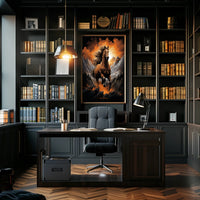 Majestic Stallion In The Mountains Poster