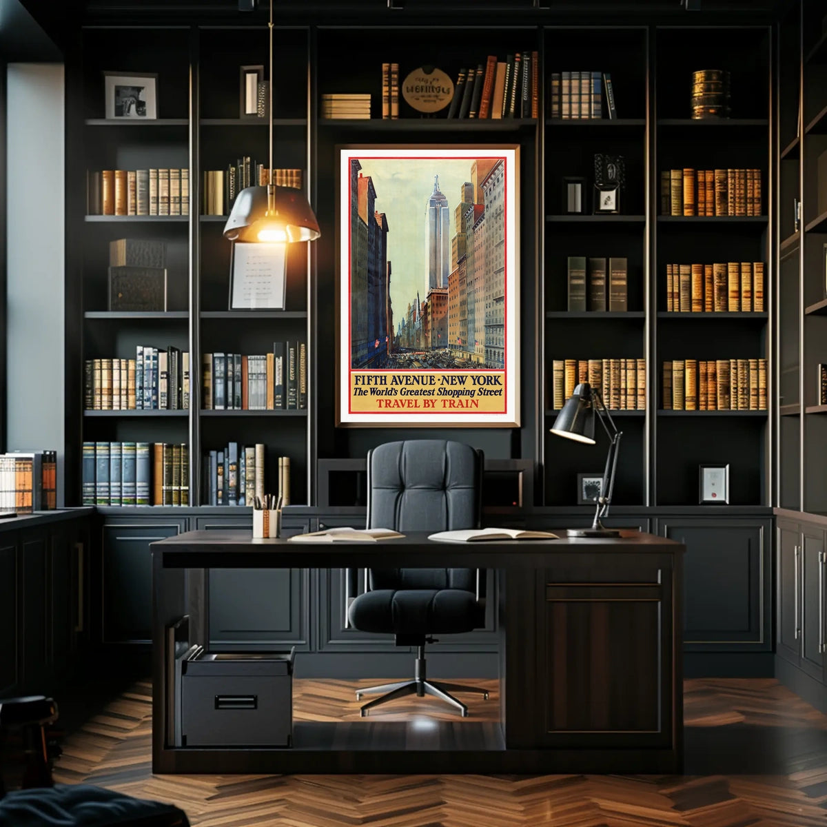 New York City Fifth Avenue Poster Vintage Wall Art