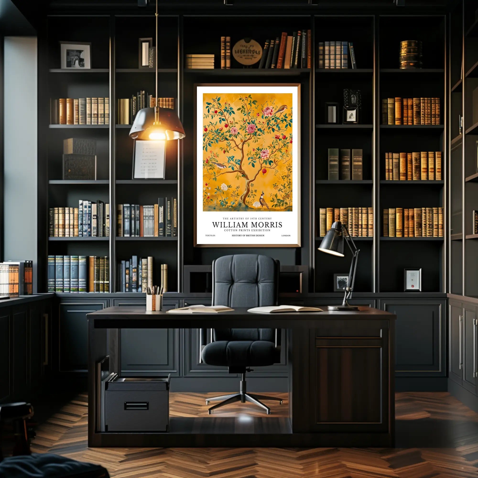 William Morris Vintage Cotton Prints Cultural Heritage Poster