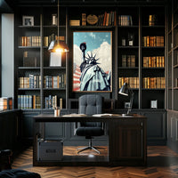 Statue of Liberty Freedom Travel Poster
