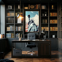 Statue of Liberty Freedom Travel Poster