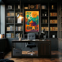 Chad Adventure Retro Travel Poster PosterGoat