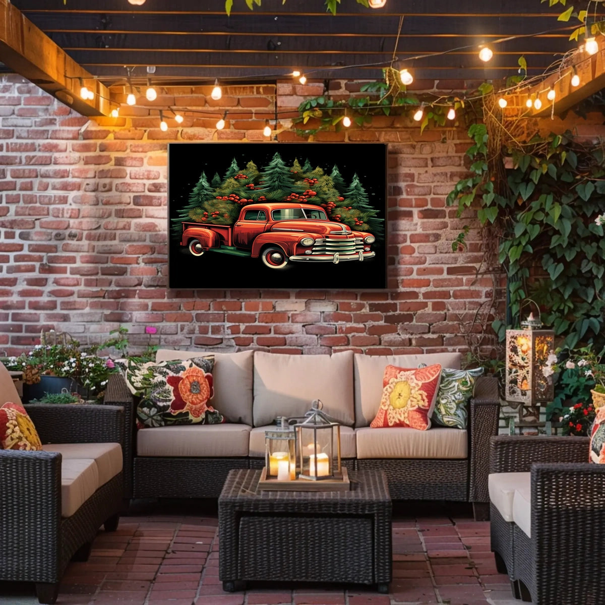 Vintage Holiday Cheer Vintage Poster