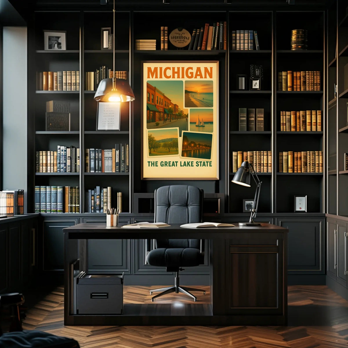 Michigan The Great Lake State Poster