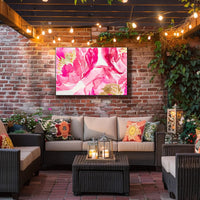 Vibrant Floral Abstraction Poster