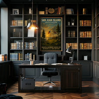 San Juan Island Peaceful Boundary Poster