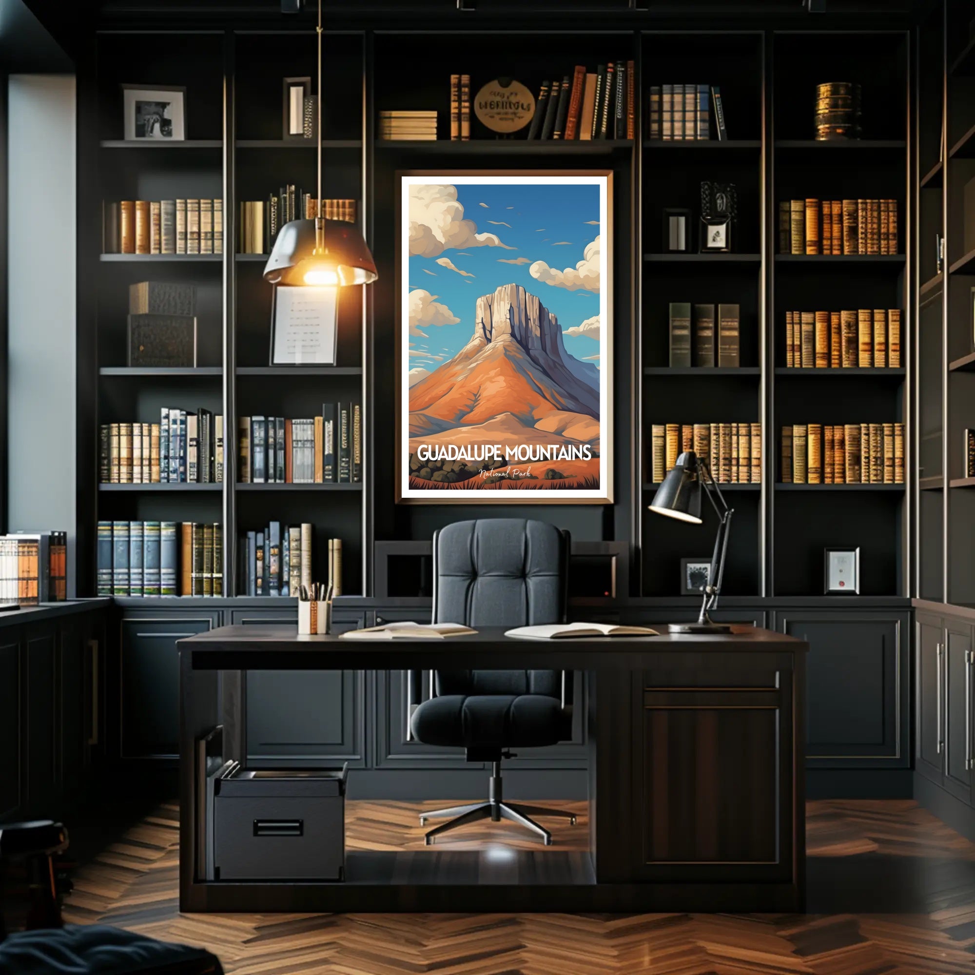 Guadalupe Mountains Poster Scenic National Park Print