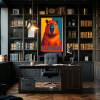 Capybara Art Poster