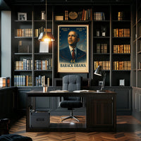 Barack Obama Stylized Portrait Historical or Presidential Poster