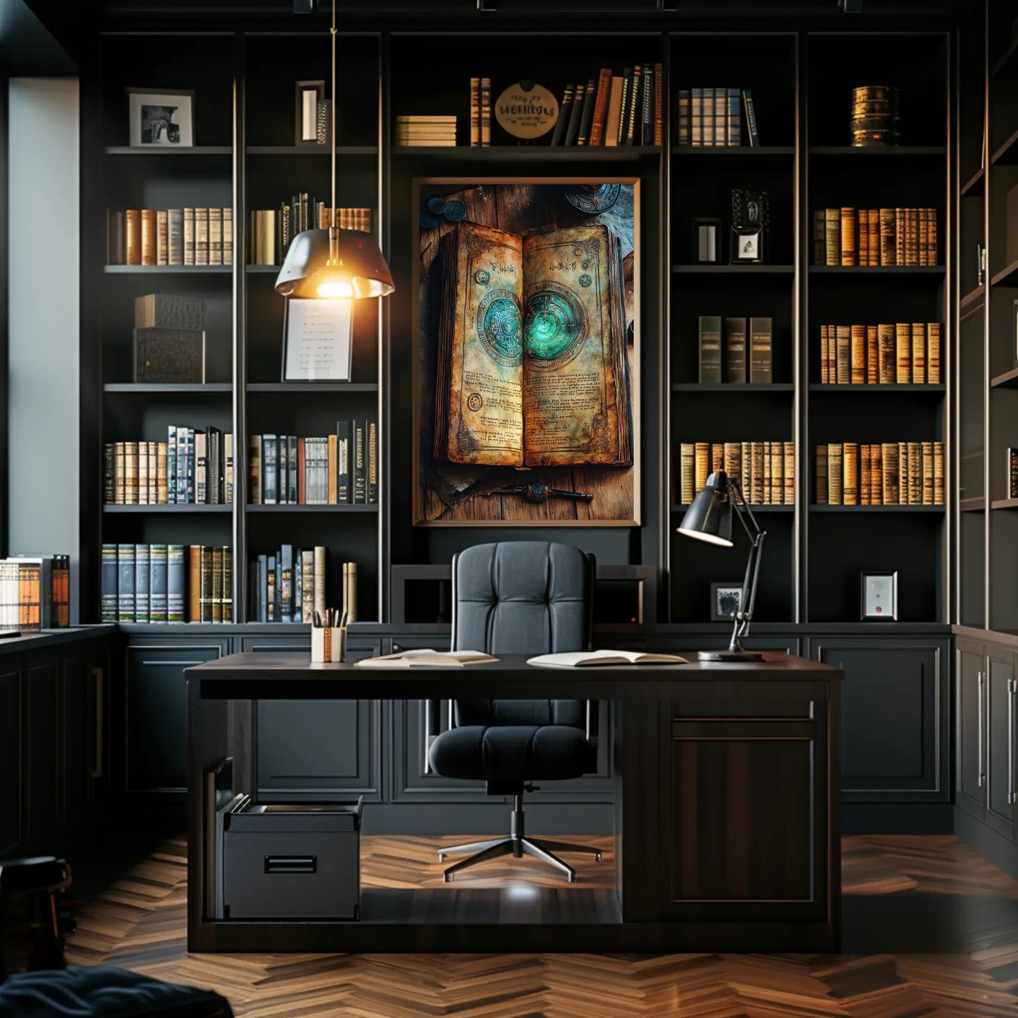 Ancient Mystical Book Fantasy or Mythology Poster
