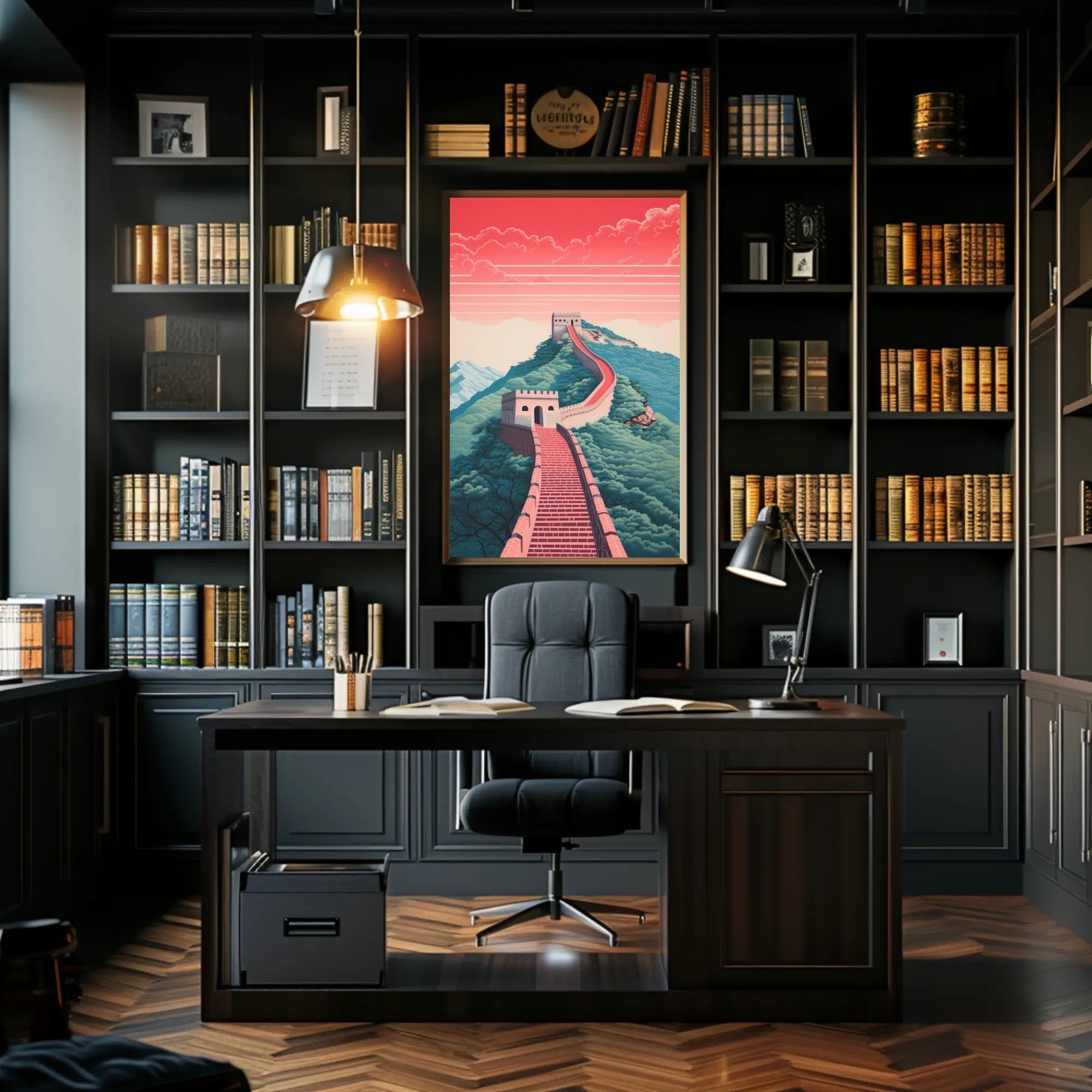 Serene Pathway Poster PosterGoat