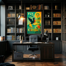 Vibrant Kiribati Travel Poster With Retro Modern Charm PosterGoat