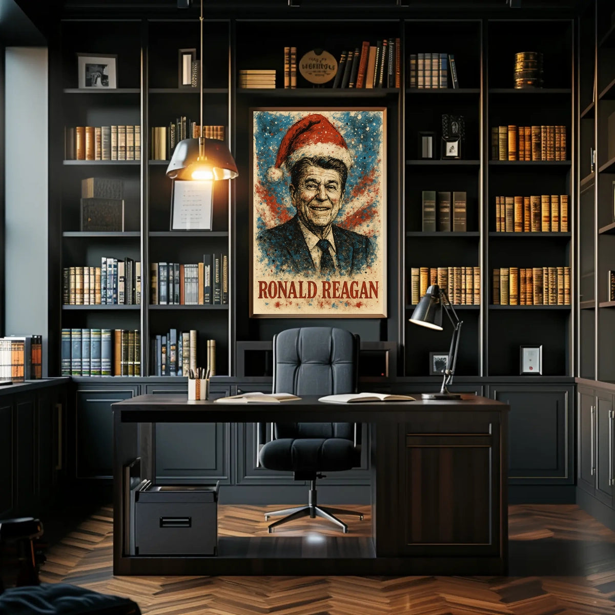 Ronald Reagan 40th President of the United States Christmas SeriesPoster