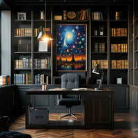 Celestial Cityscape Poster
