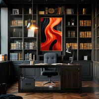 Abstract Waves Of Color Abstract Poster