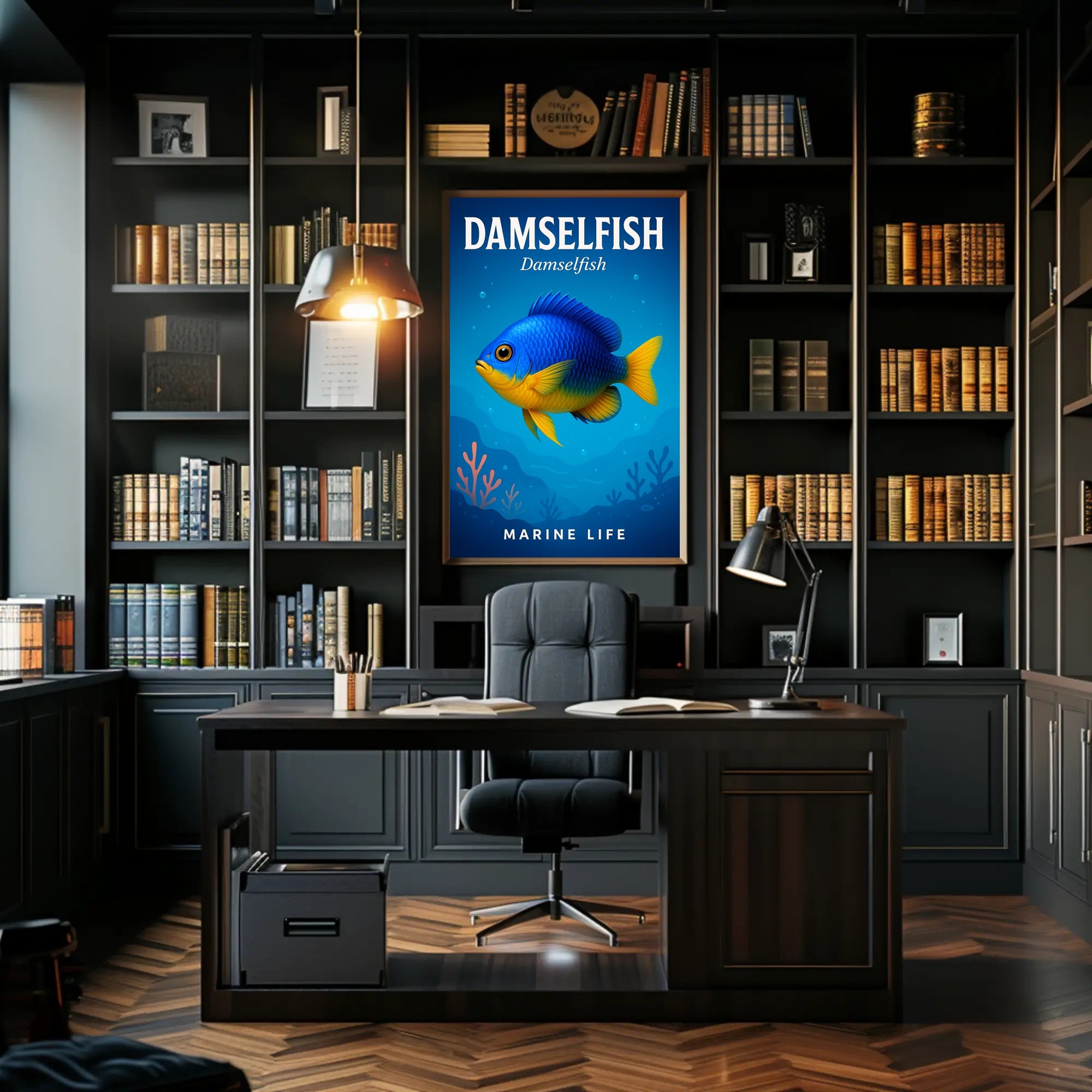 Damselfish Marine Life Poster PosterGoat