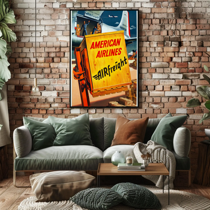 American Airlines Air Freight Poster