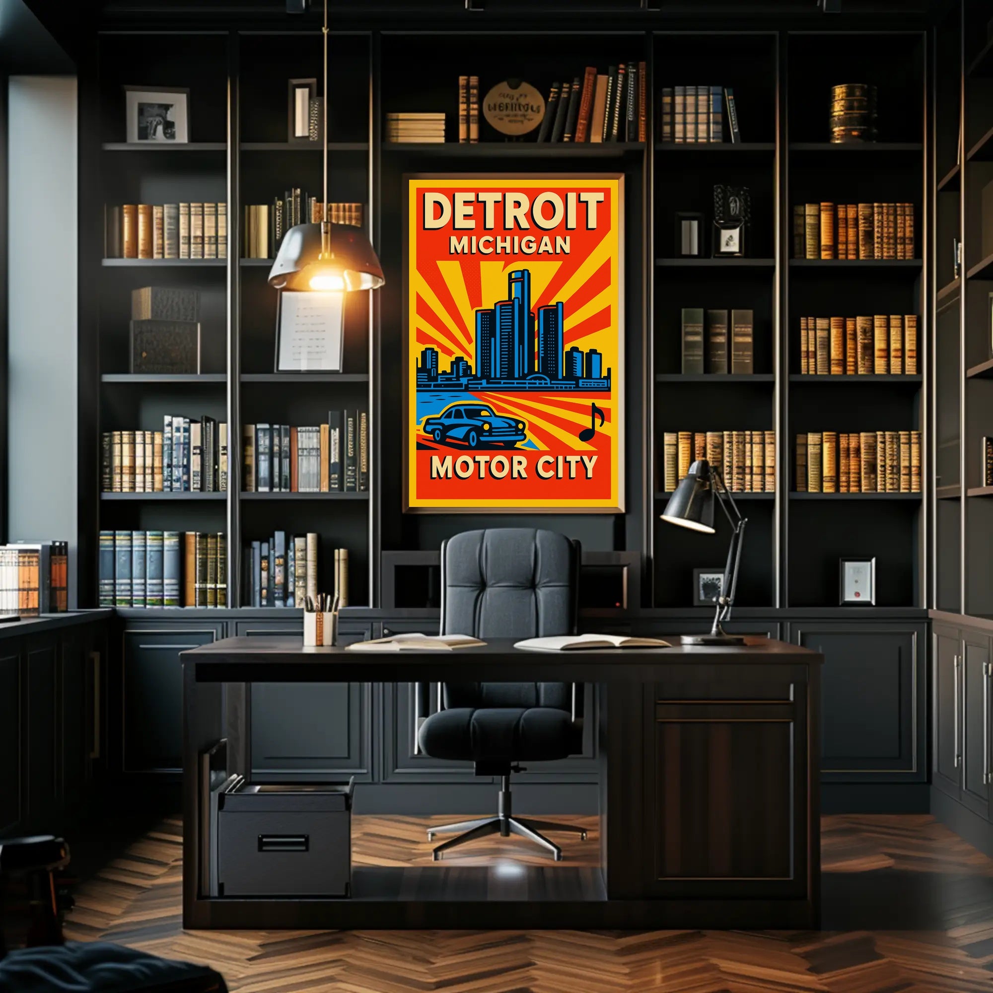 Detroit - Motor City Poster PosterGoat