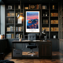 Dubrovnik Sunset Coastal Beauty Travel Poster