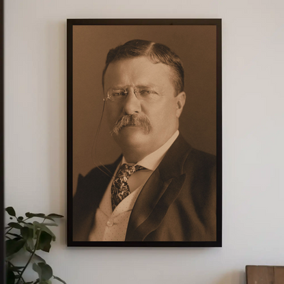 Theodore Roosevelt 26th President Sepia Photo