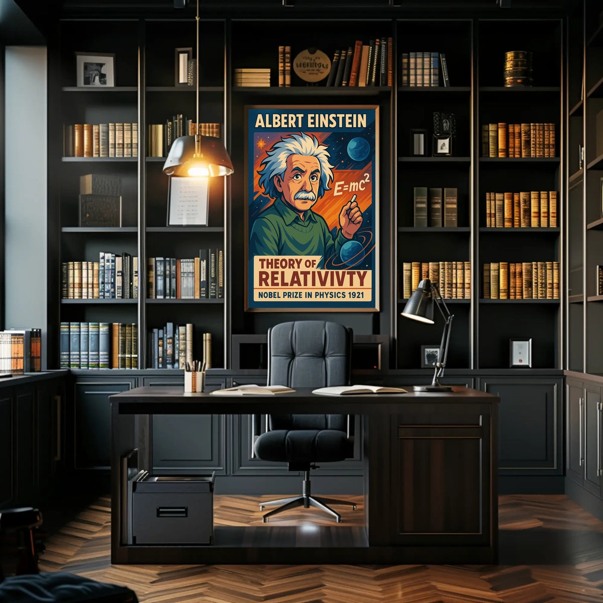 Einstein Relativity Modern Science Decor Poster