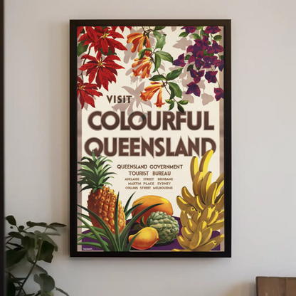 Visit Colourful Queensland Poster