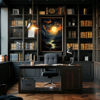Enchanted Moonlit Landscape Poster
