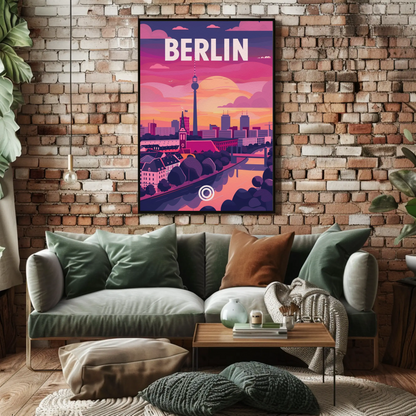 Berlin at Sunset Poster