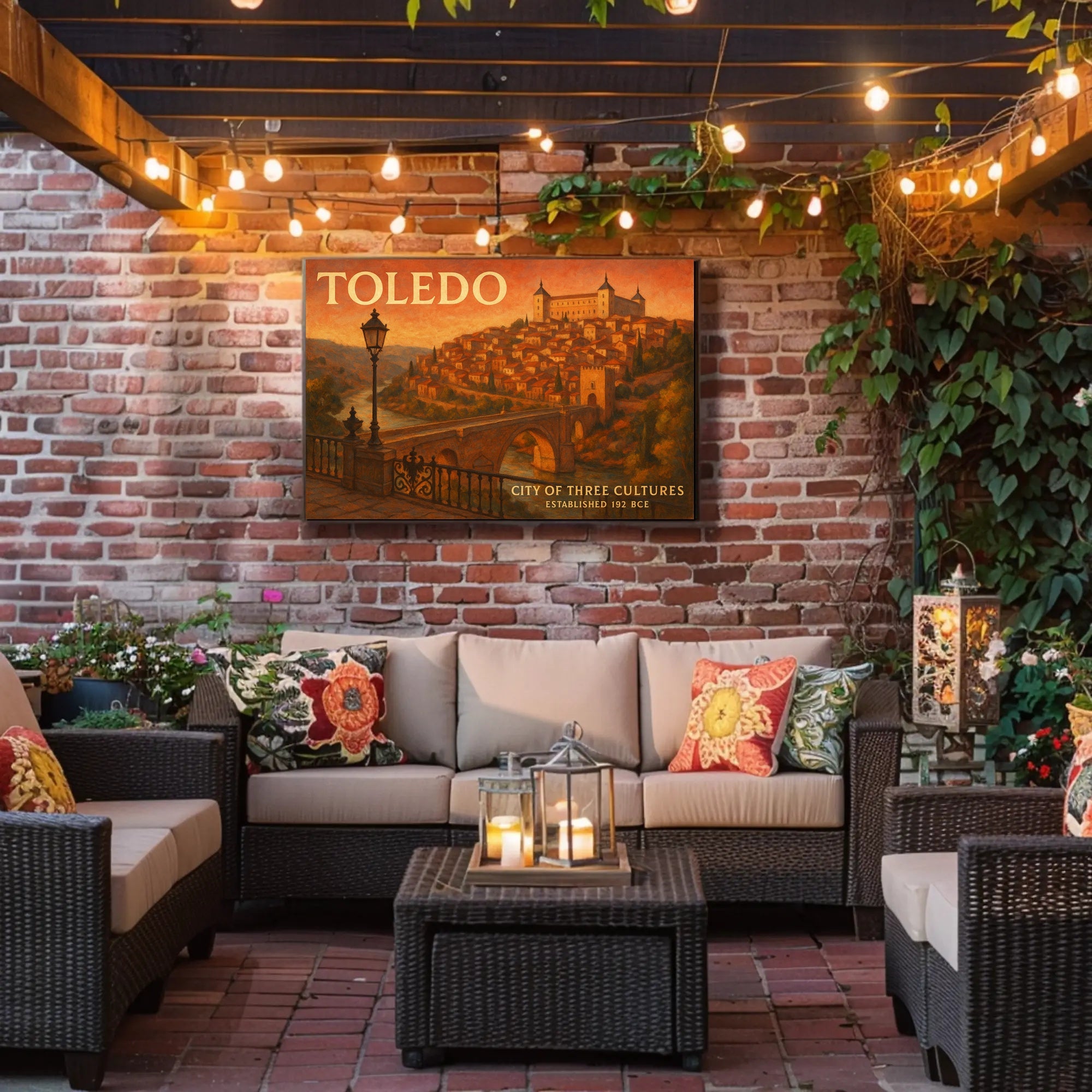 Toledo City of Three Cultures Travel Poster