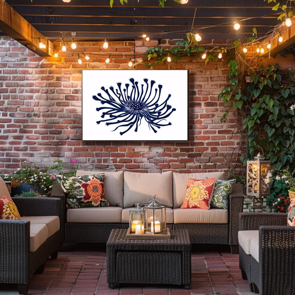 Abstract Botanical Poster: Modern Flower Design