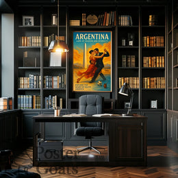 Argentina Tango Vibes: Vibrant Cultural or Heritage Poster