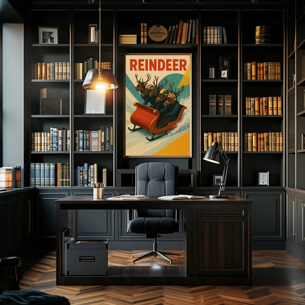 Reindeer Racing Adventure Poster