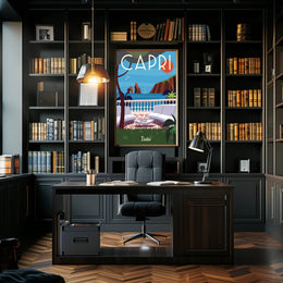 Capri Island Scenic Art Travel Poster PosterGoat