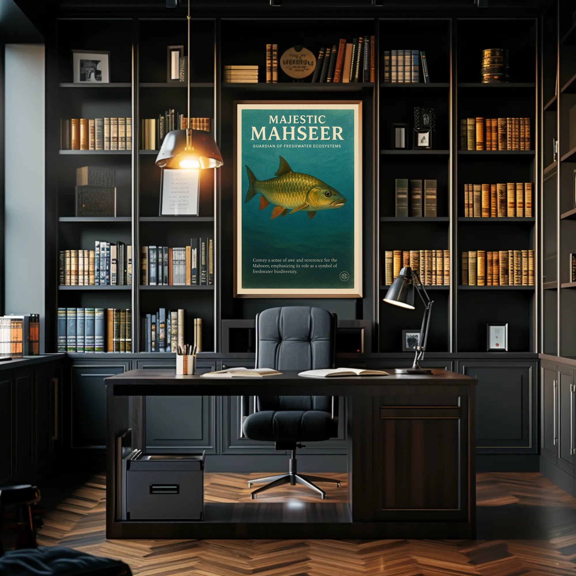Majestic Mahseer Poster PosterGoat