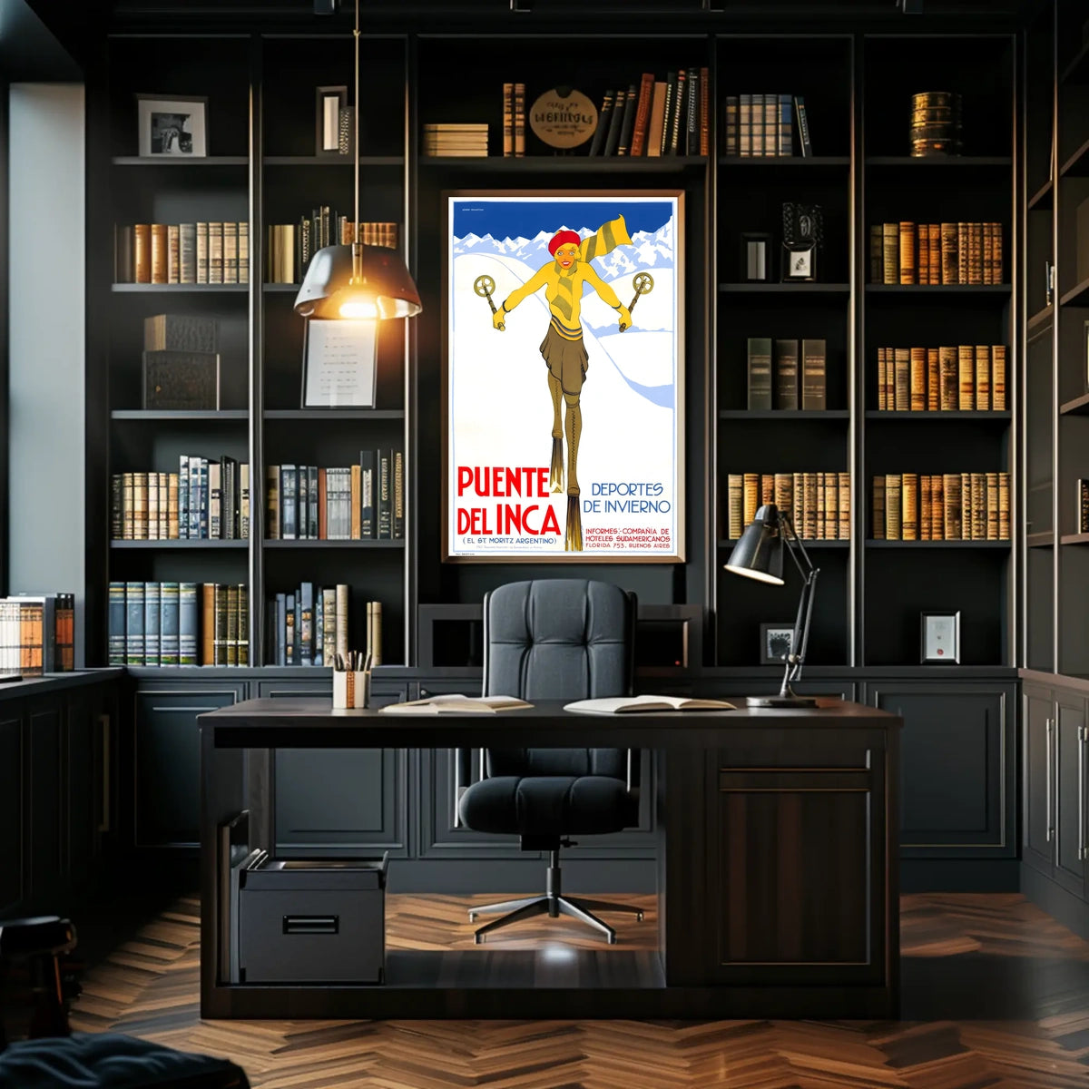 Puente Del Inca Winter Sports Poster