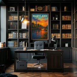 Maryland Sunset Poster