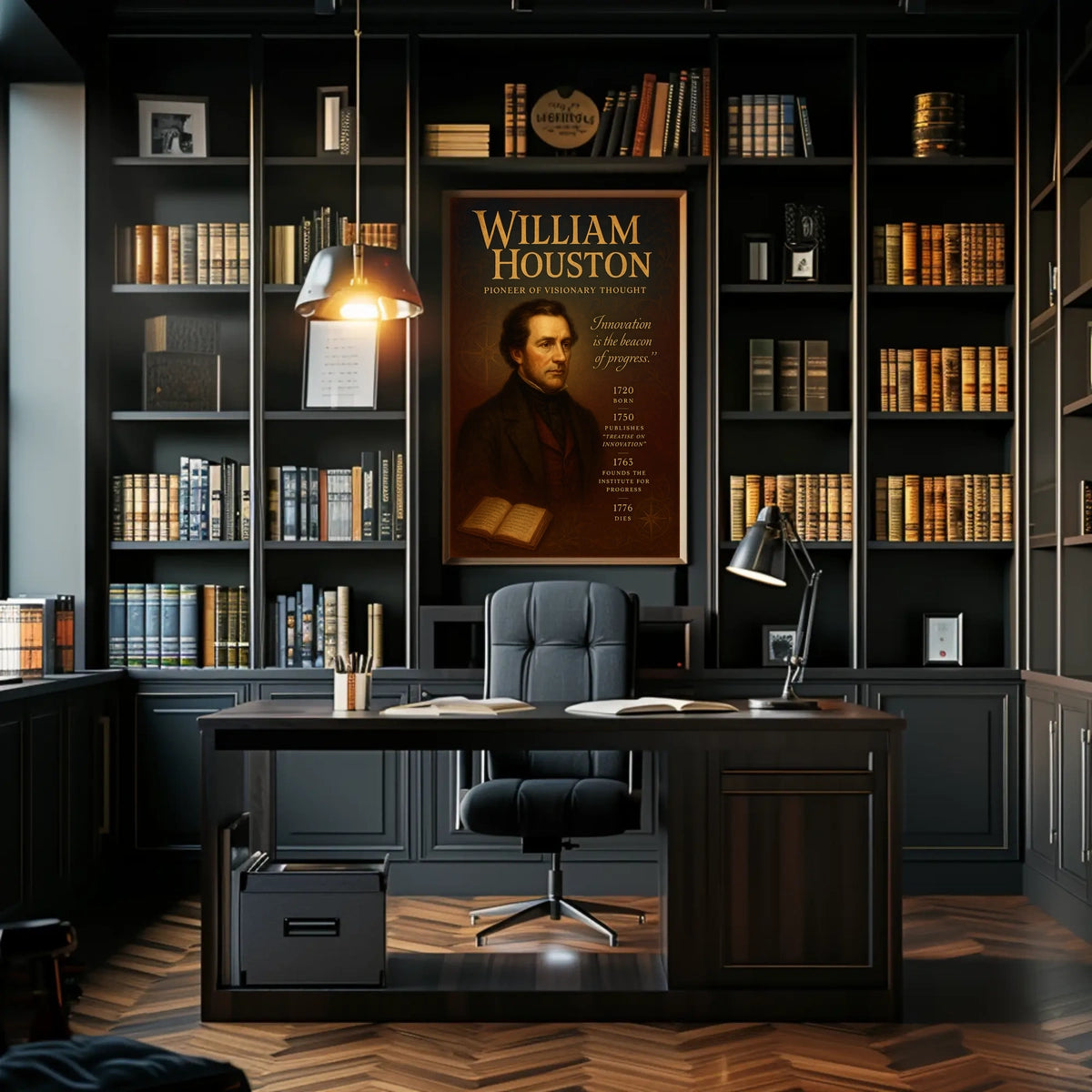 William Houston Pioneer of Visionary Thought Poster