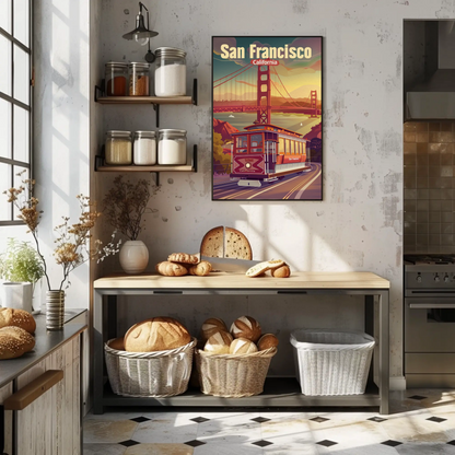 Golden Gate Bridge San Francisco Travel Poster