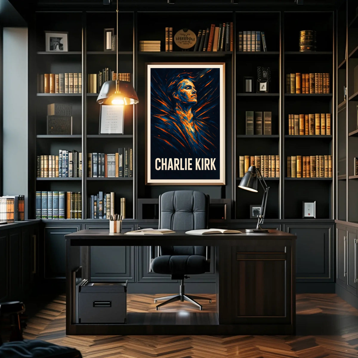 Charlie Kirk Visionary Portrait Poster