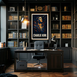 Charlie Kirk Visionary Portrait Poster